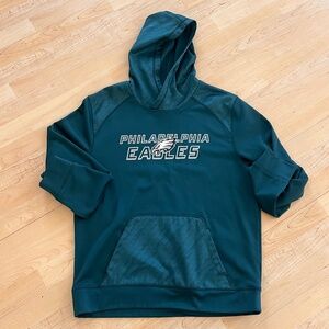 Philadelphia Eagles NFL Team Apparel TX3 Warm Sweatshirt Hoodie Large Green